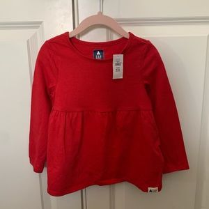 NWT Gap Toddler red top